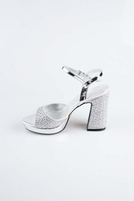 Chaussure de soirée Perlé Argent AB1154