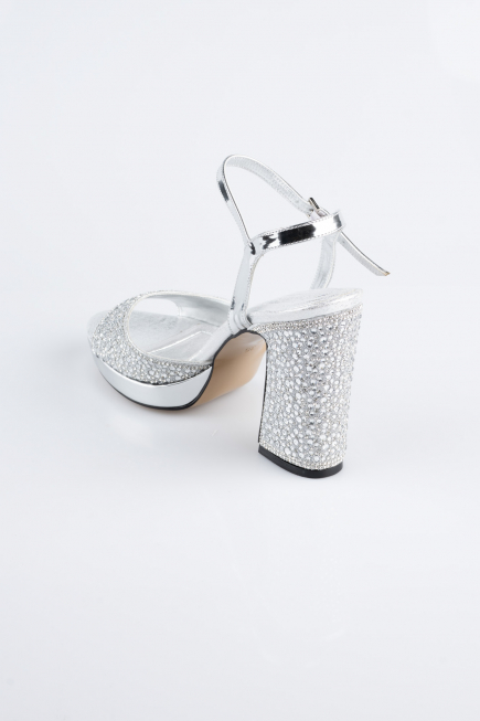 Chaussure de soirée Perlé Argent AB1154