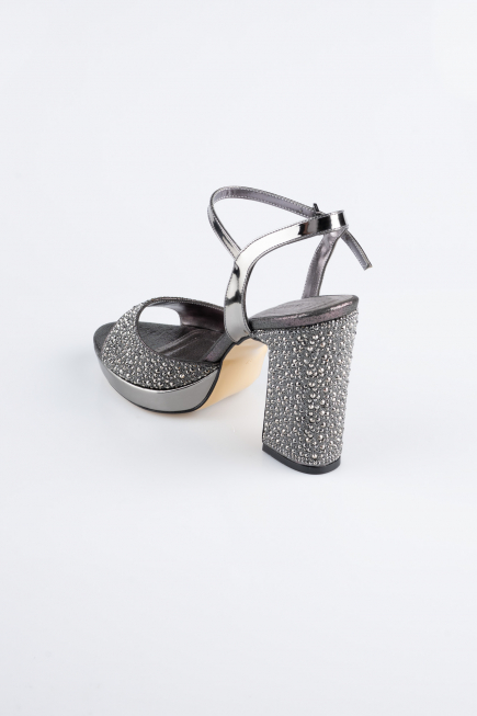 Chaussure de soirée Perlé Platine AB1154