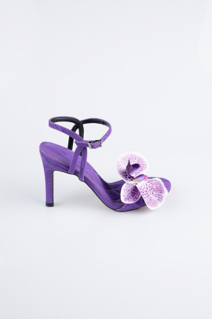 Chaussure de soirée Couleur daim Violet ABN1151
