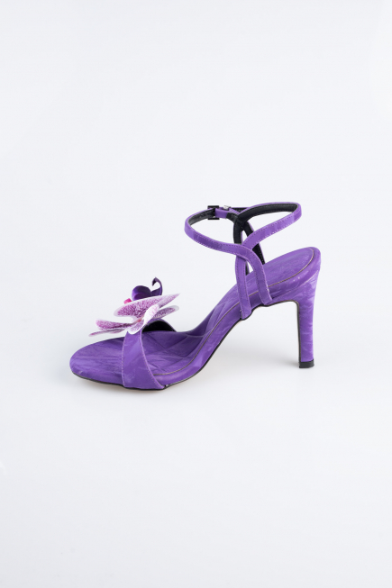 Chaussure de soirée Couleur daim Violet ABN1151