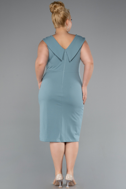 Robe De Fête Grande Taille Midi Menthe ABK2422