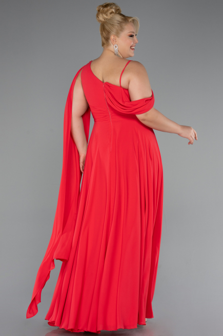 Robe Grande Taille Longue Mousseline Fleur de Grenade ABU5194