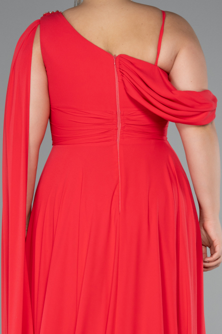 Robe Grande Taille Longue Mousseline Fleur de Grenade ABU5194
