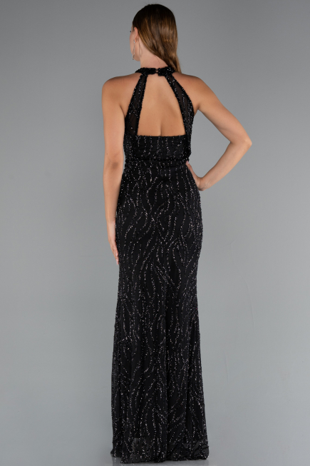 Robe de Soirée Longue Noir ABU5213