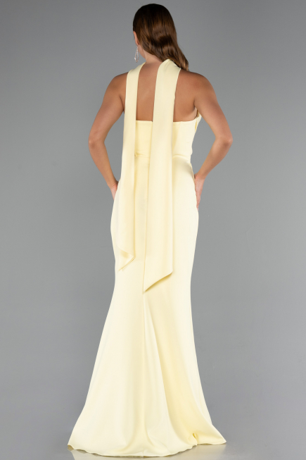 Robe de Soirée Longue Jaune ABU5216