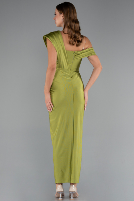 Robe de Cérémonie Midi Pistache vert ABK2423