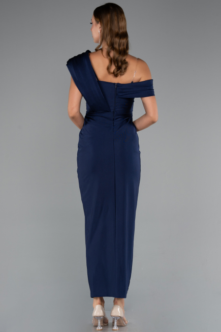 Robe de Cérémonie Midi Bleu Marine ABK2423