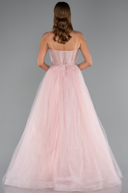 Robe de Fiançailles Design Personnalisé Longue Poudre ABU5220
