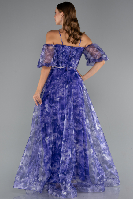 Robe de Soirée Longue Violet ABU5221
