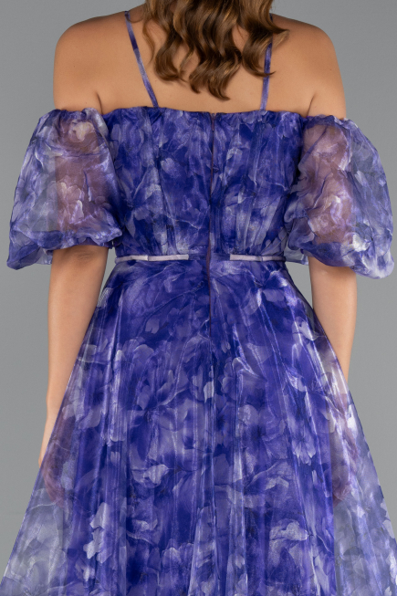 Robe de Soirée Longue Violet ABU5221