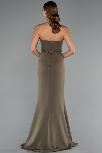 Robe de Soirée Longue Kaki ABU5227
