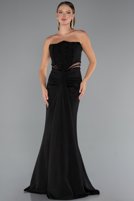 Robe de Soirée Longue Noir ABU5227