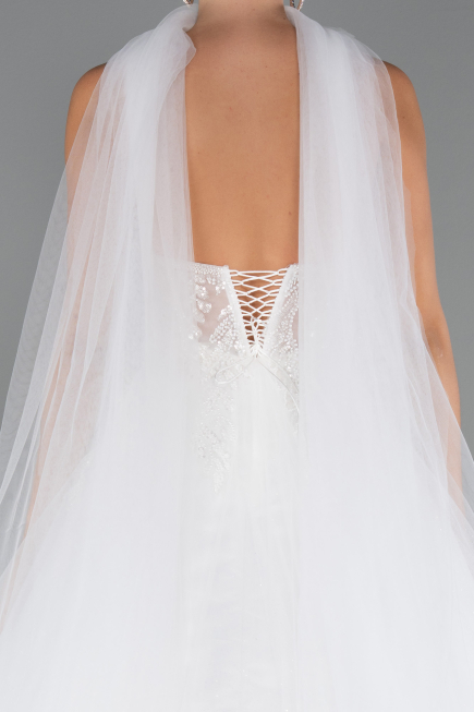 Robes de Mariage Longue Blanc ABG153