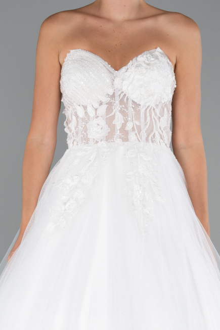 Robes de Mariage Longue Blanc ABG154