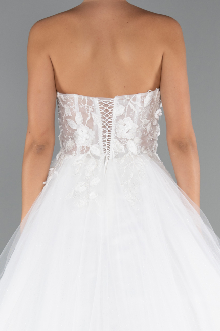Robes de Mariage Longue Blanc ABG154