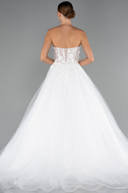 Robes de Mariage Longue Blanc ABG154