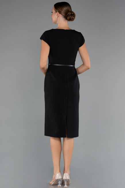Robe de Cérémonie Midi Noir ABK2428