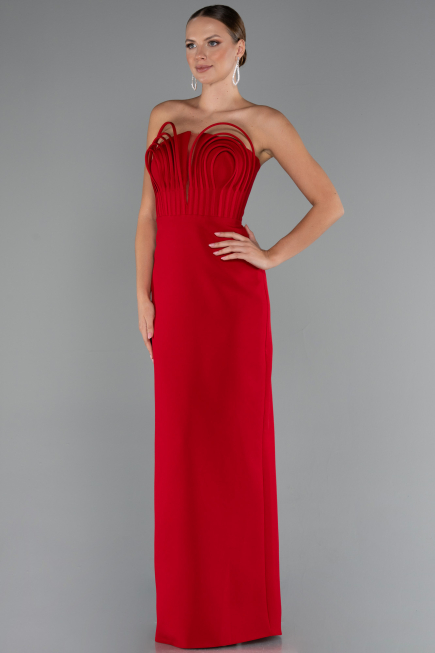 Tenue de Soirée Longue Rouge ABU5235