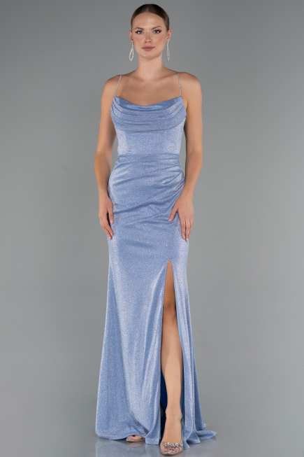 Robe de Soirée Longue Indigo ABU5245
