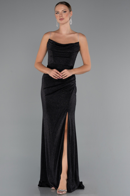 Robe de Soirée Longue Noir ABU5245