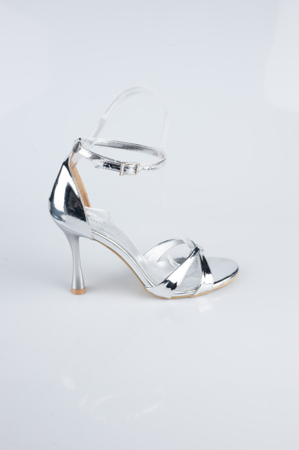 Chaussure de soirée Cuir Verni Argent ABR1156
