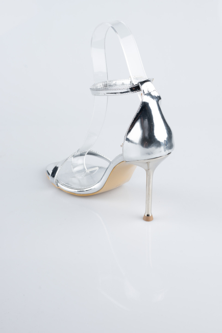 Chaussure de soirée Cuir Verni Argent ABR1157