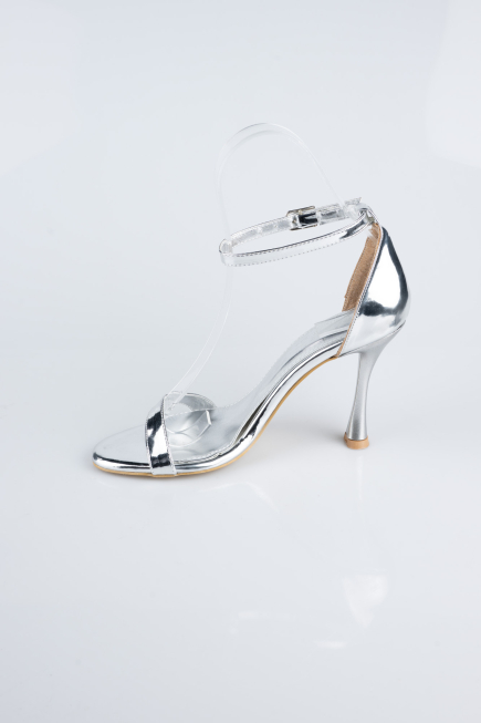 Chaussure de soirée Cuir Verni Argent ABR1158