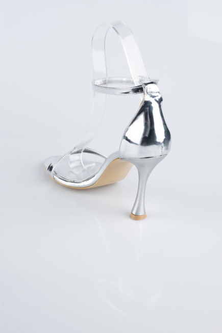 Chaussure de soirée Cuir Verni Argent ABR1158
