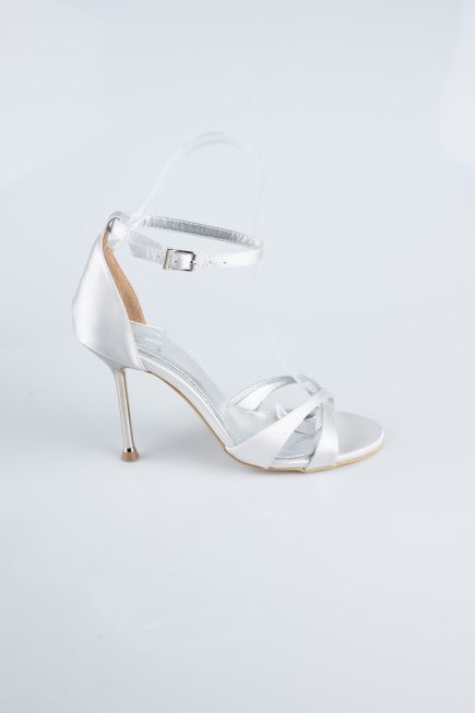 Chaussure de soirée Satin Argent ABS1155