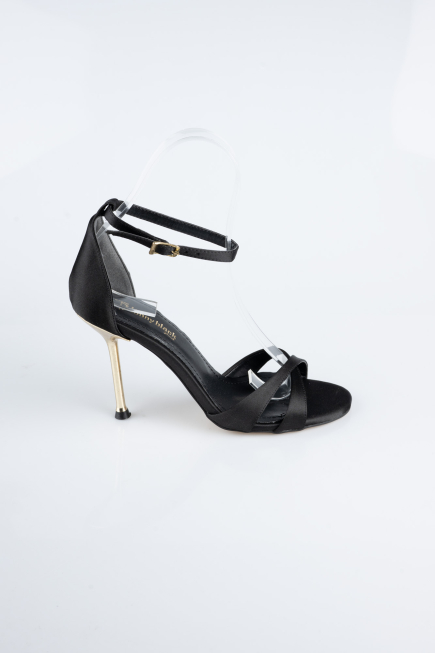 Chaussure de soirée Satin Noir ABS1155