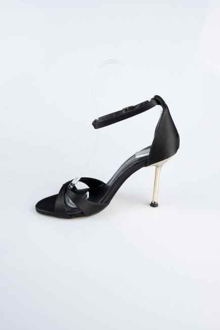 Chaussure de soirée Satin Noir ABS1155
