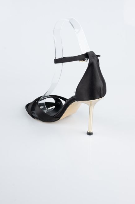 Chaussure de soirée Satin Noir ABS1155
