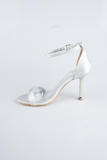 Chaussure de soirée Satin Argent ABS1157