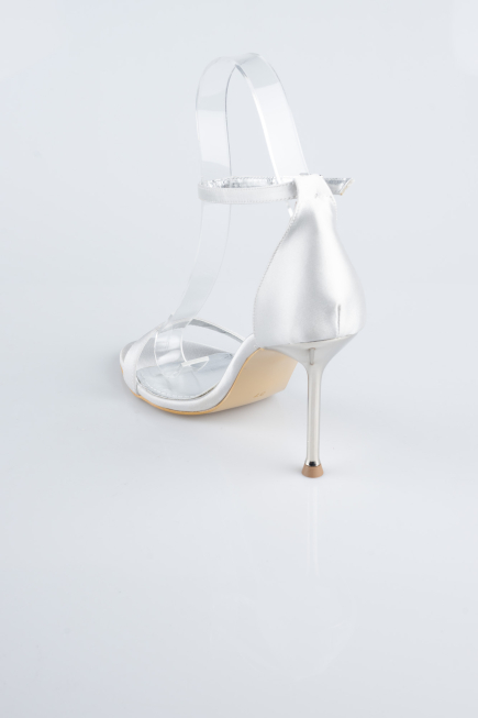 Chaussure de soirée Satin Argent ABS1157
