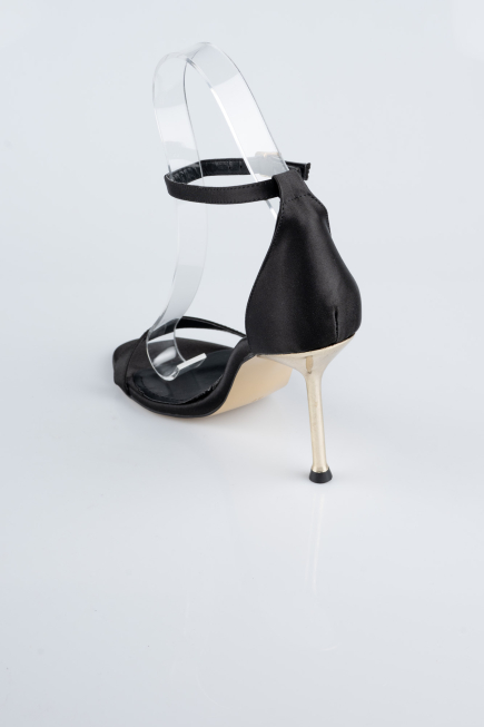 Chaussure de soirée Satin Noir ABS1157