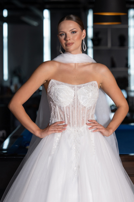 Robes de Mariage Longue Blanc ABG153
