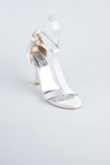 Chaussure de soirée Satin Argent ABS1158