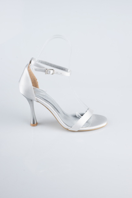 Chaussure de soirée Satin Argent ABS1158