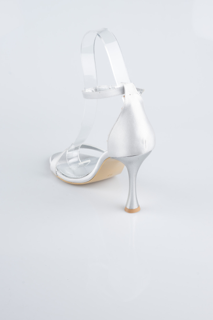 Chaussure de soirée Satin Argent ABS1158