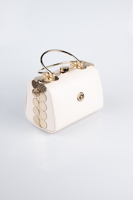 Sac de Soirée Luxe Cuir Nude KC170