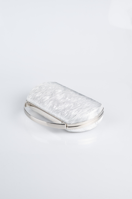 Sac de Soirée Luxe Coupe Au Laser Argent V351