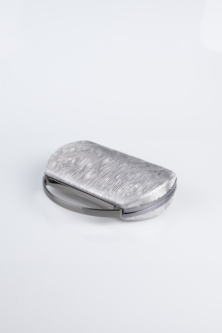 Sac de Soirée Luxe Coupe Au Laser Platine V351