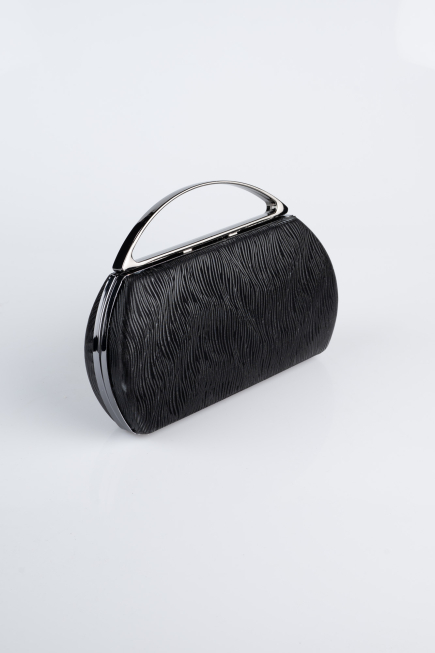 Sac de Soirée Luxe Coupe Au Laser Noir V351