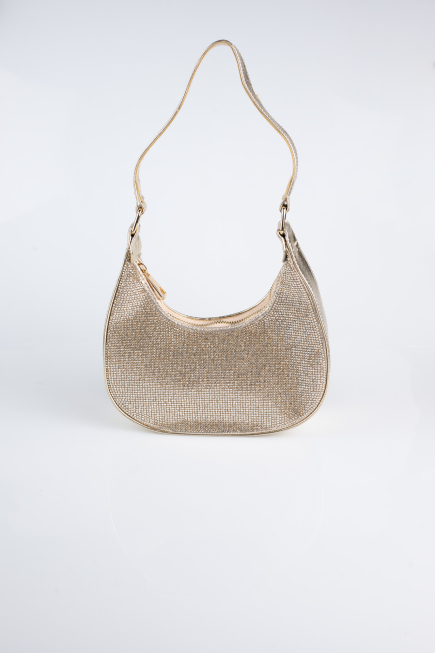 Sac de Soirée Luxe Pierreux Or V909