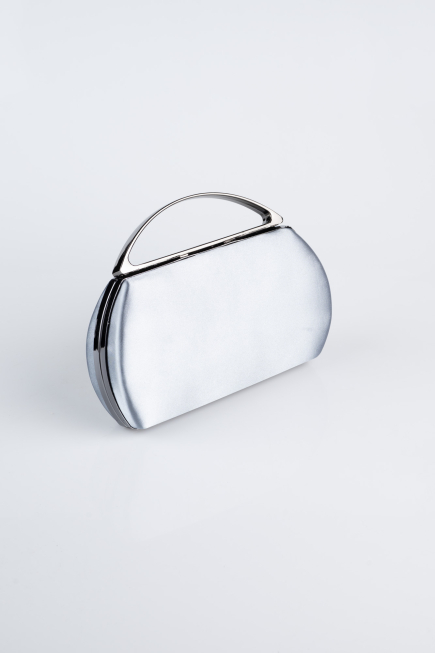 Sac de Soirée Luxe Satin Platine V351