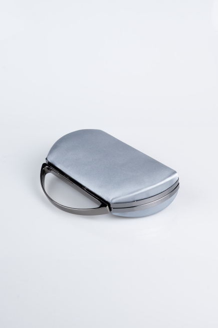 Sac de Soirée Luxe Satin Platine V351