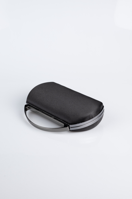 Sac de Soirée Luxe Satin Noir V351