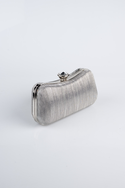 Sac de Soirée Luxe Coupe Au Laser Platine SH855