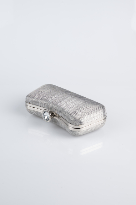 Sac de Soirée Luxe Coupe Au Laser Platine SH855